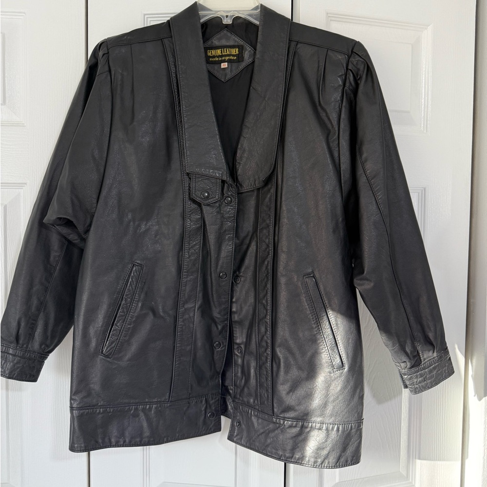 Vintage Black Leather Jacket